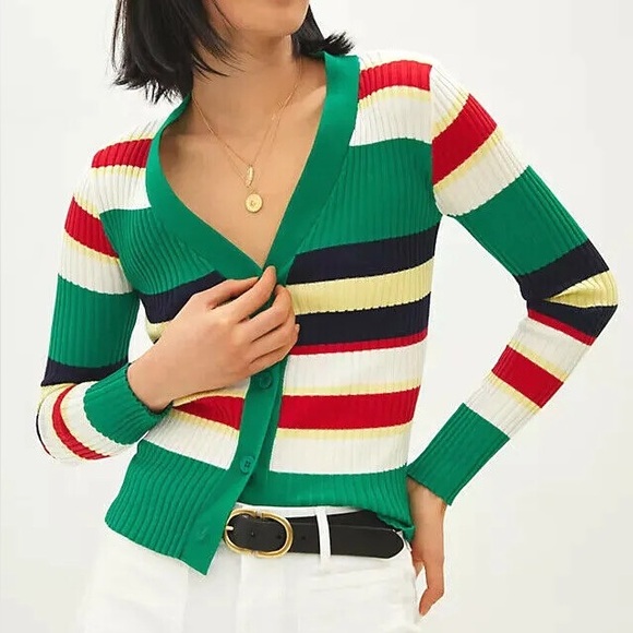 Anthropologie Sweaters - Anthropologie green cardigan small NWT #91